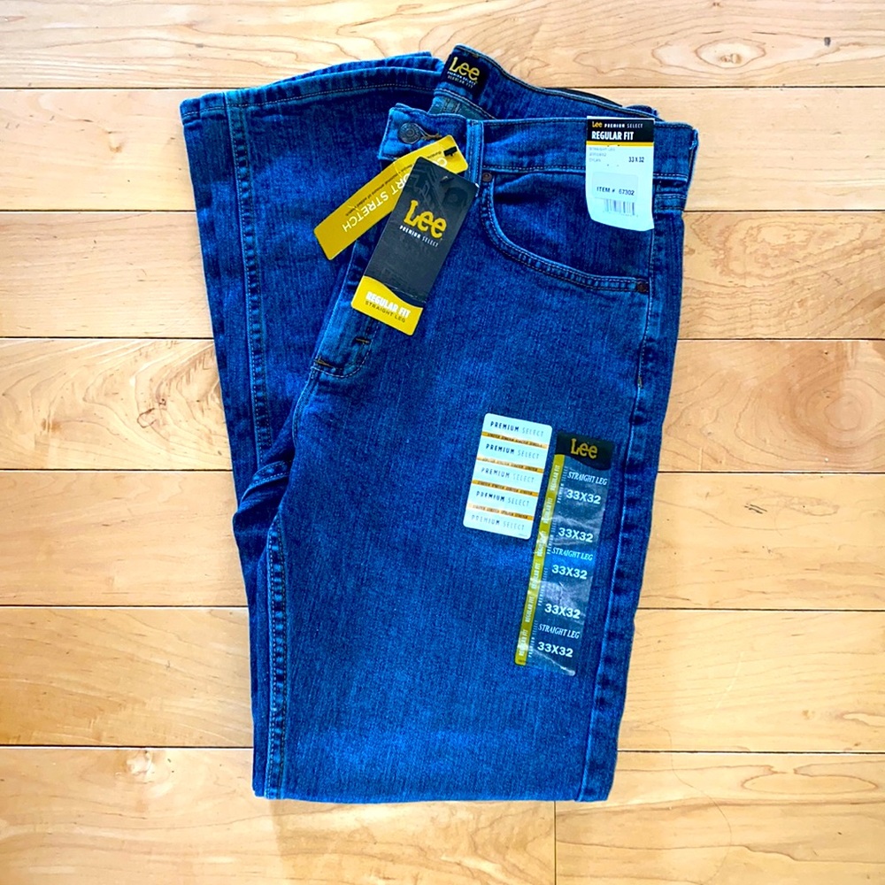 Men’s Lee Premium select regular fit jeans NWT
